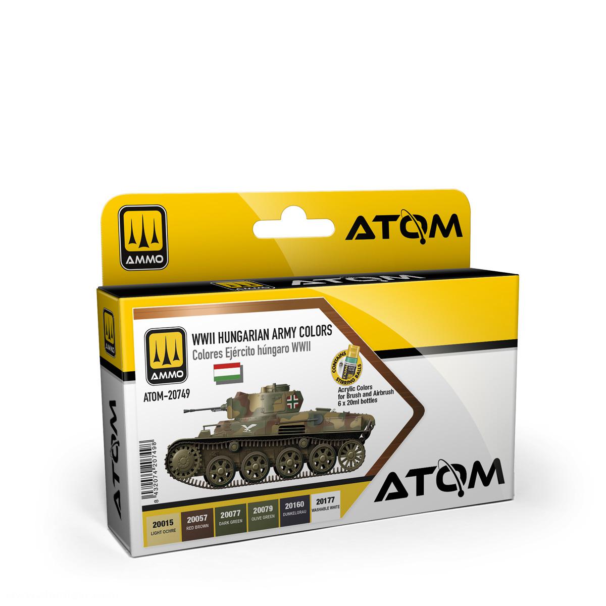 AMMO by Mig Jimenez ATOM: WWII Hungarian Army Color Set