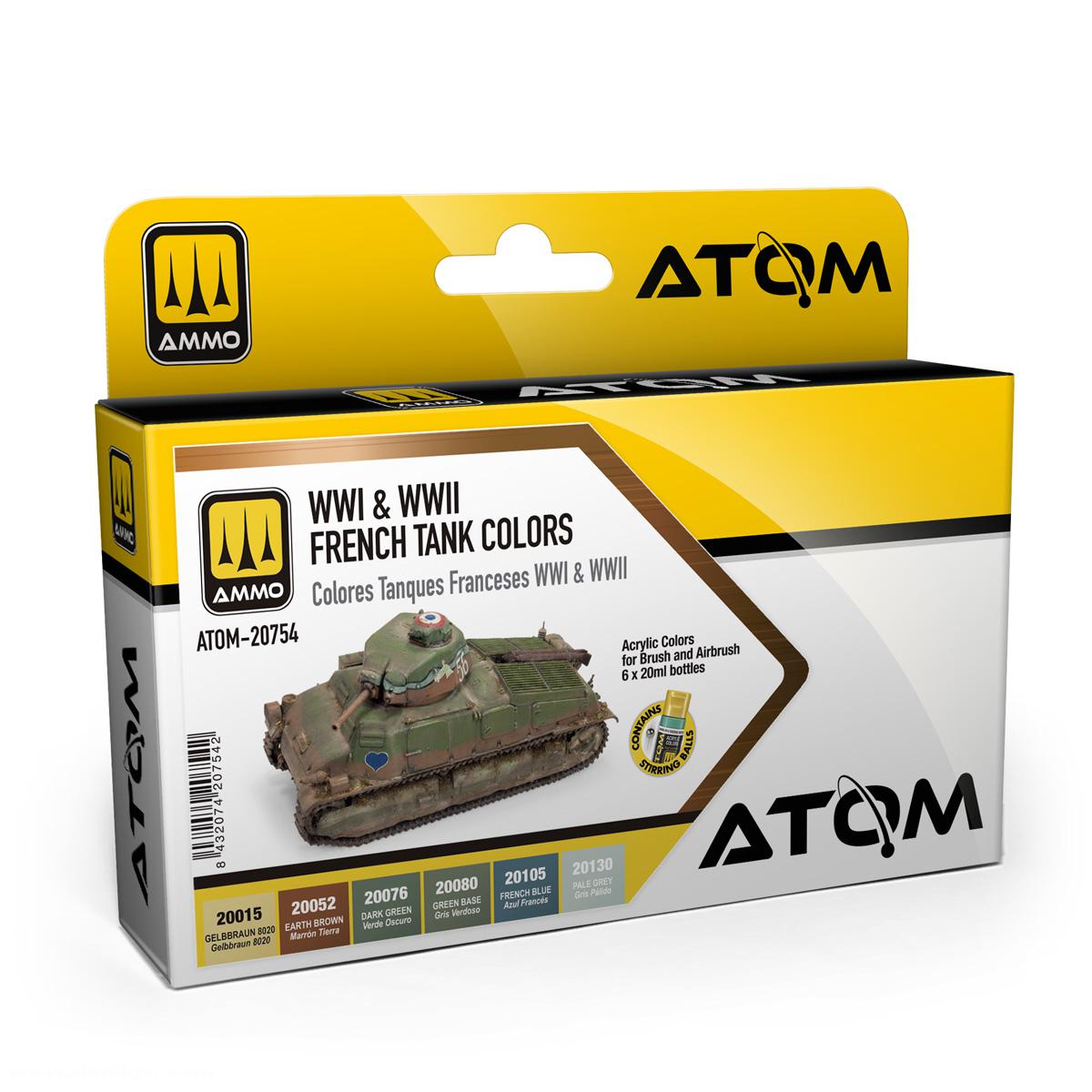 AMMO by Mig Jimenez ATOM: WWI & WWII French Tank Colors