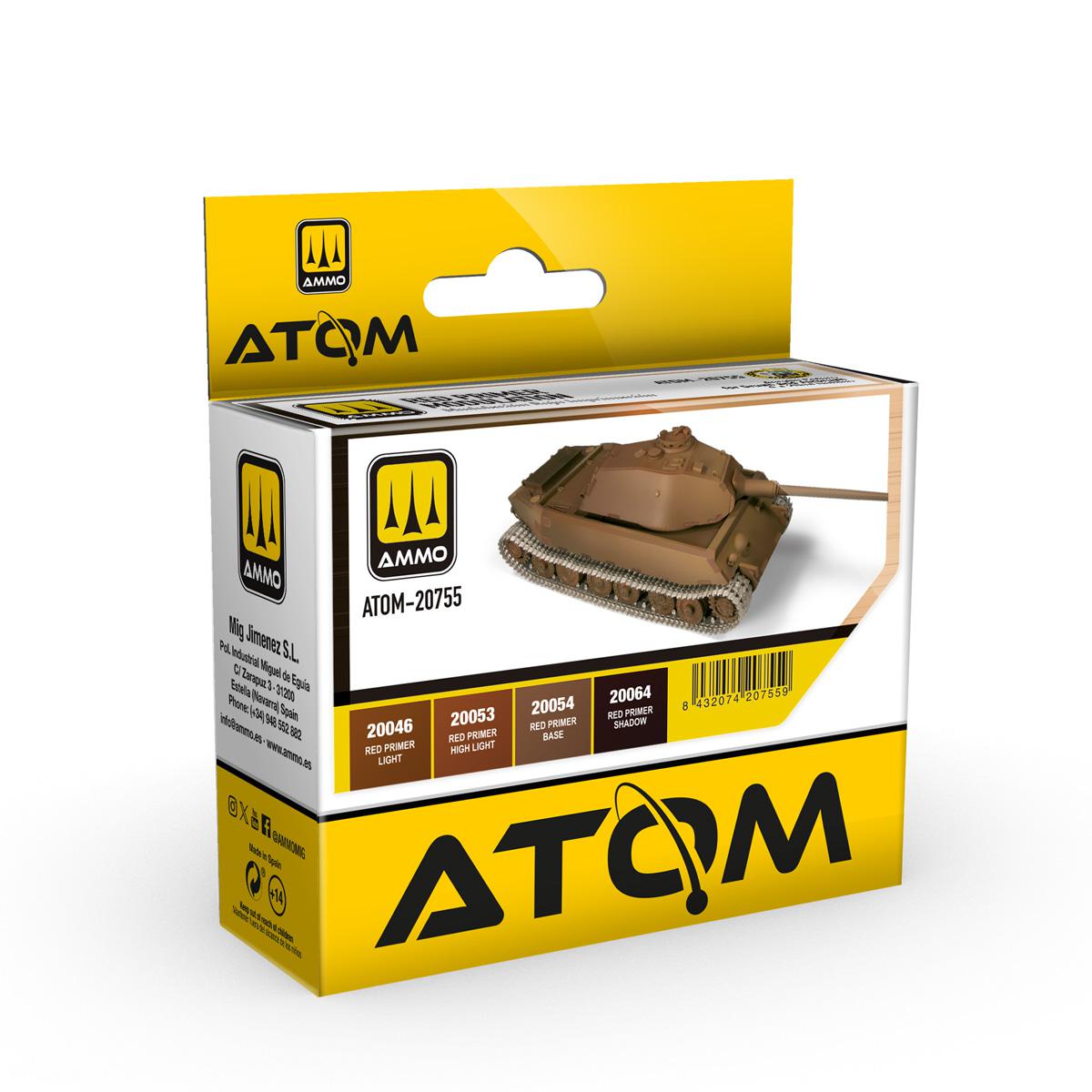 AMMO by Mig Jimenez ATOM: Red Primer Modulation Set