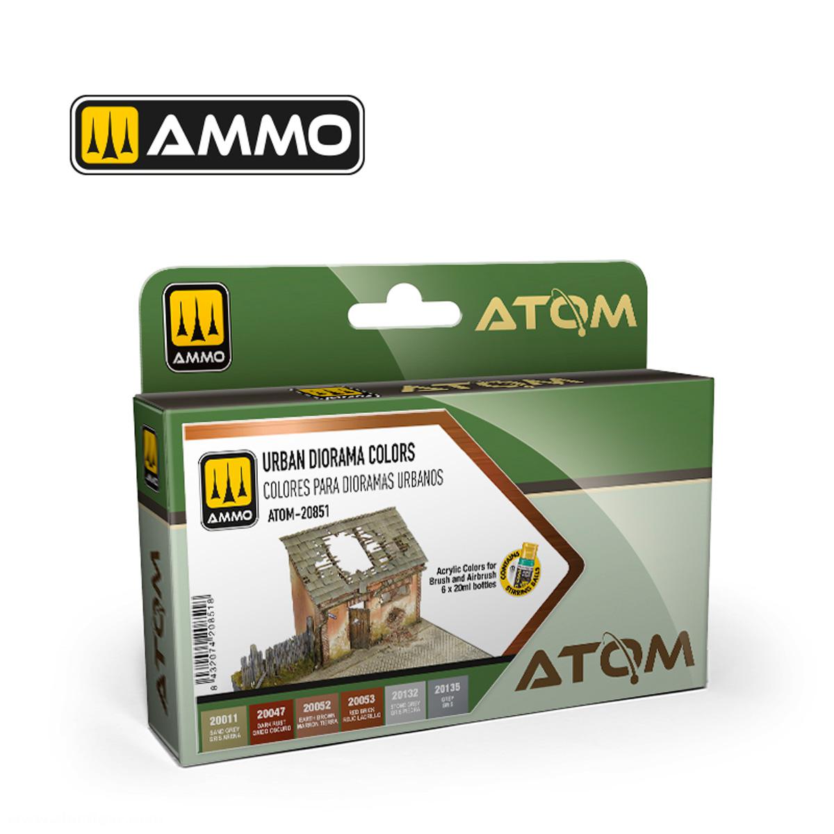AMMO by Mig Jimenez ATOM Color Set: Urban Diorama Colors