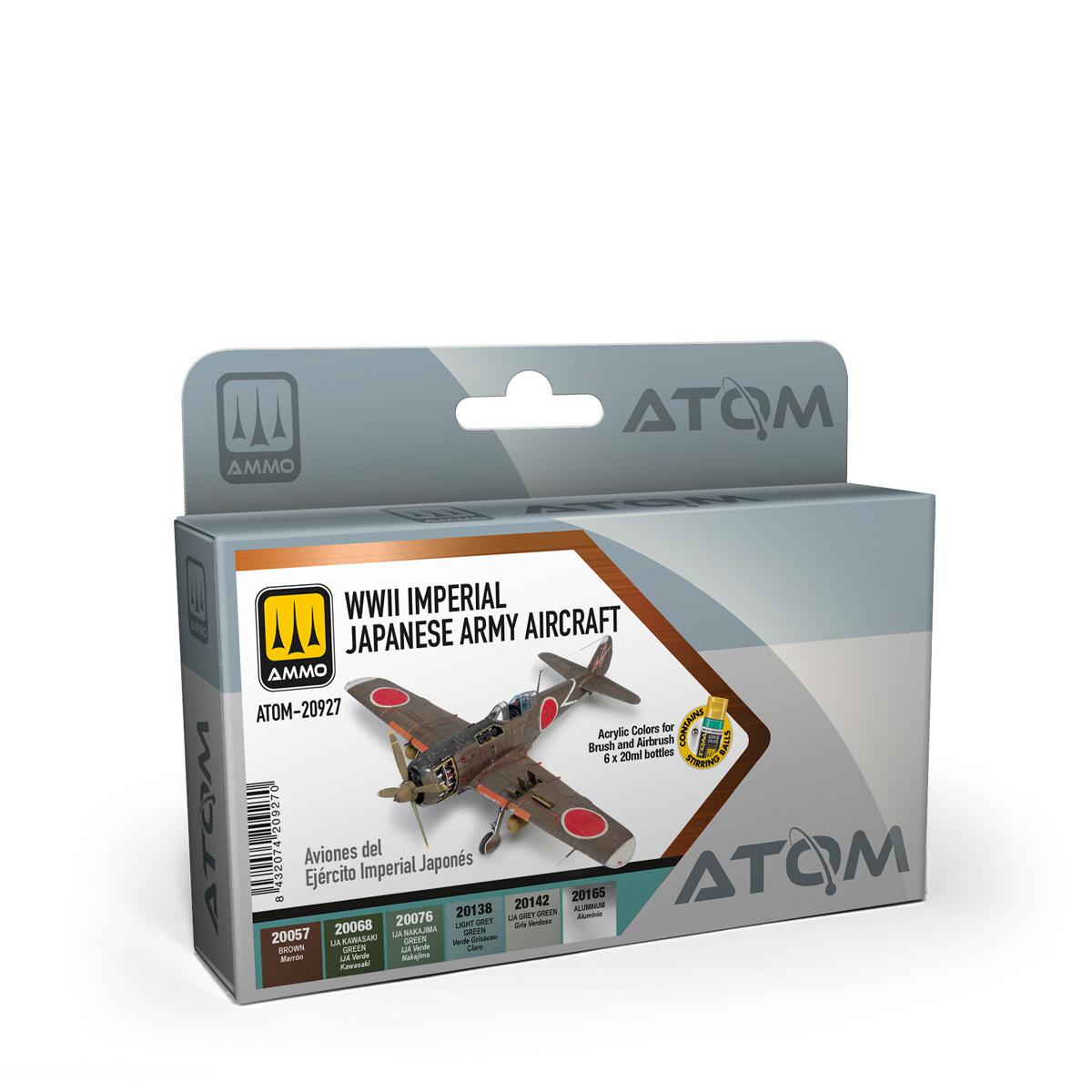 AMMO by Mig Jimenez ATOM WWII Imperial Japanese Army Aricraft Set