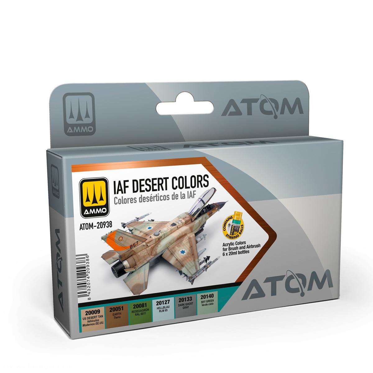 AMMO by Mig Jimenez ATOM IAF Desert Colors Set