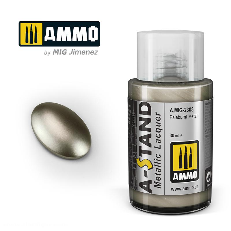 AMMO by Mig Jimenez A-STAND Pale burnt Metal