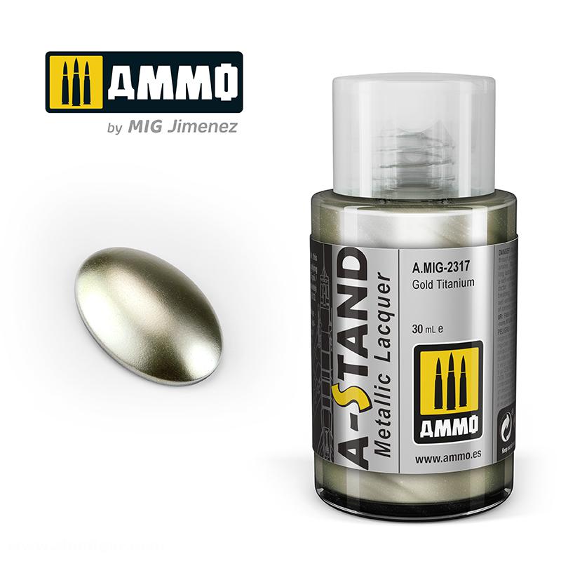 AMMO by Mig Jimenez A-STAND Gold Titanium