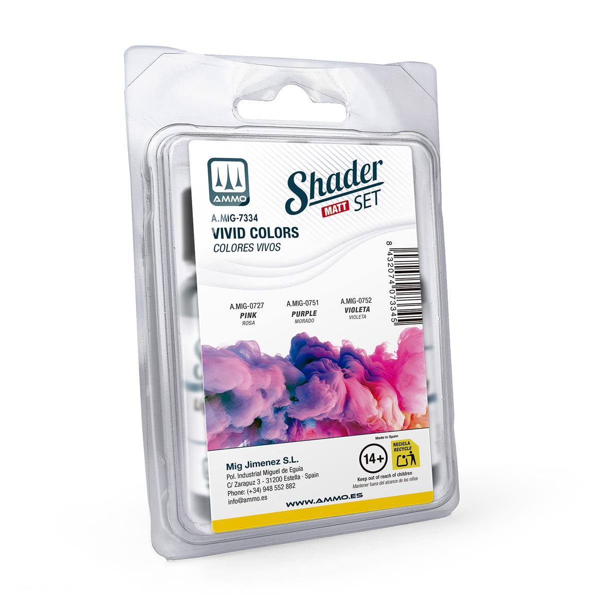 AMMO by Mig Jimenez Matt Shader Set: Vivid Colors