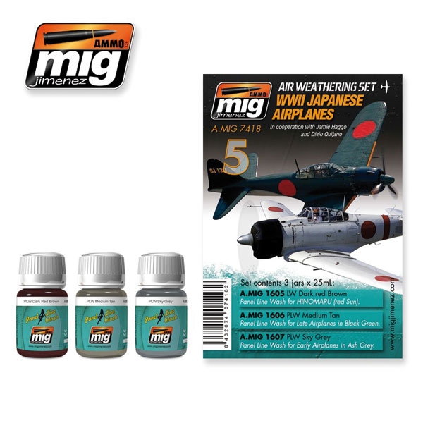 AMMO by Mig Jimenez Japanische Flugzeuge WK2 - Air Weathering Set