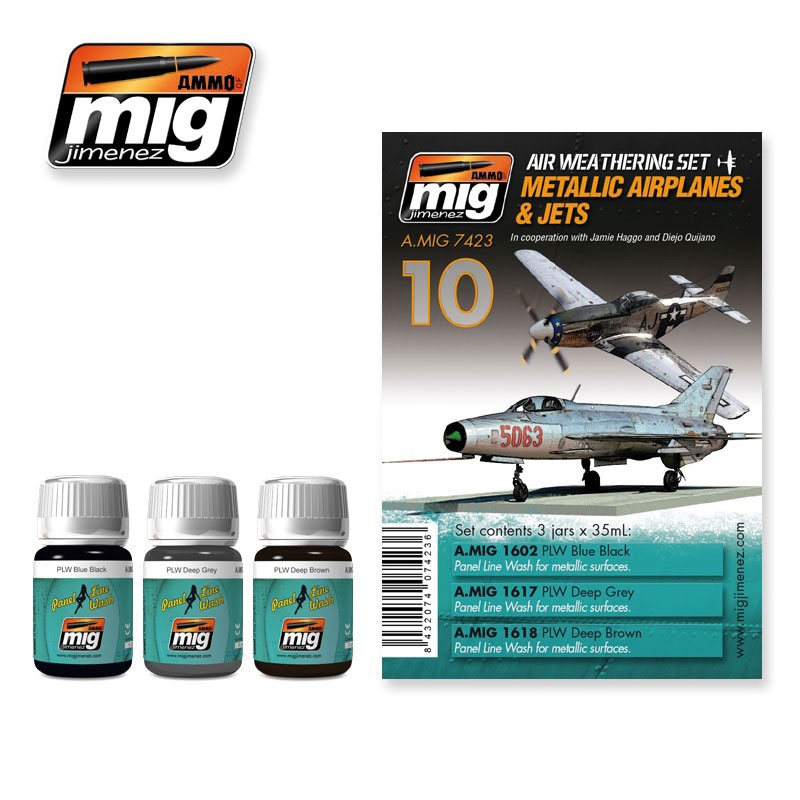 AMMO by Mig Jimenez Metallische Flugzeuge - Air Weathering Set