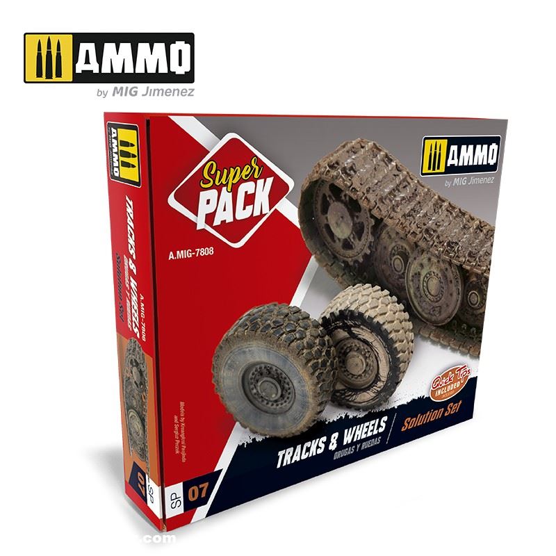 AMMO by Mig Jimenez Super Pack 7: Reifen & Panzerketten