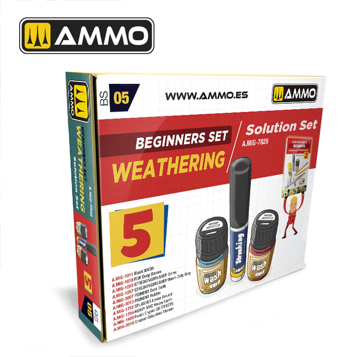 AMMO by Mig Jimenez SUPERPACK - Beginners Set: Weathering