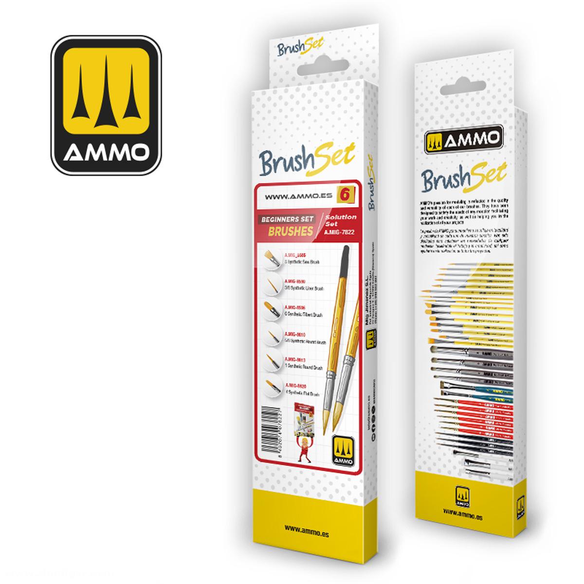 AMMO by Mig Jimenez SUPERPACK - Beginners Set: Pinsel