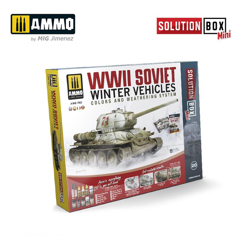 AMMO by Mig Jimenez Solution Box Mini - Wie man WWII sowietische Winterfahrzeuge bemalt