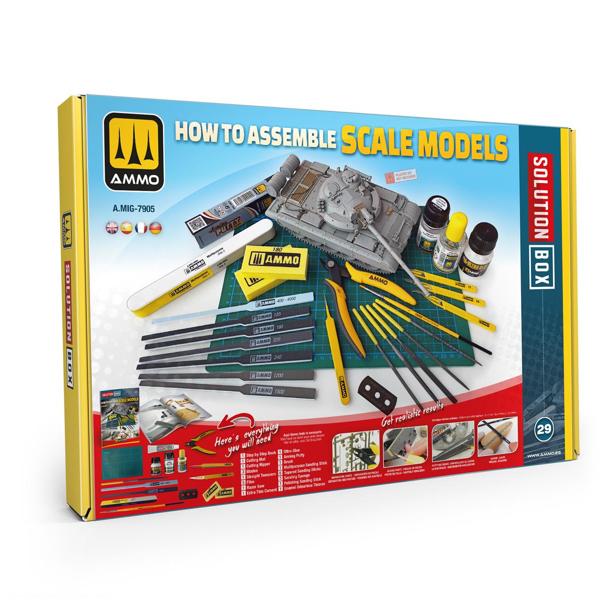 AMMO by Mig Jimenez Sol. Box 29 - Beginners - How to assemble scale models
