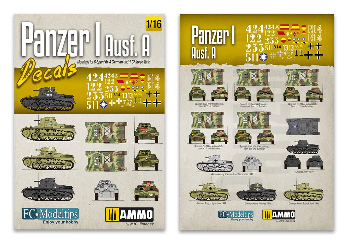 AMMO by Mig Jimenez Panzer I Ausf.A Decals (1/16)