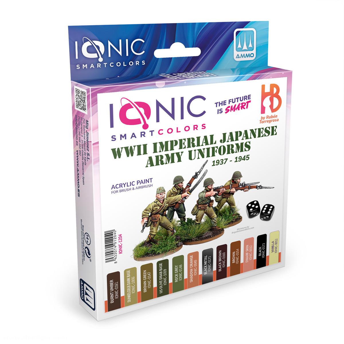 AMMO by Mig Jimenez IONIC SET: WWII Imperial Japanese Army Uniforms 1937-1945