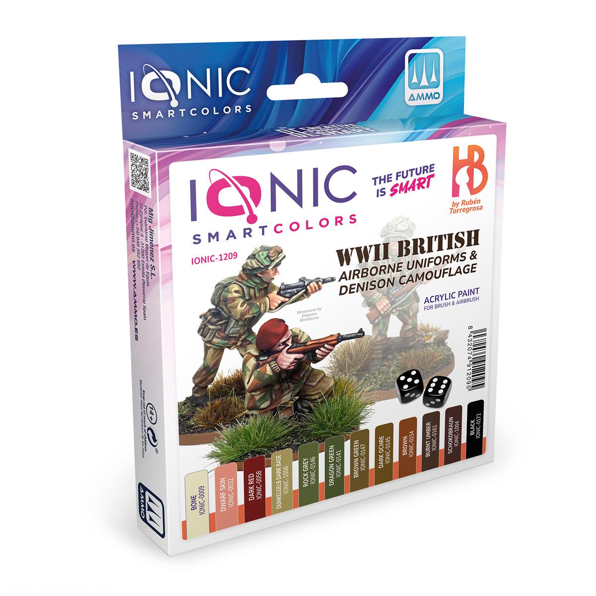 AMMO by Mig Jimenez IONIC Set: WWII British Camouflage & Airborne Denison