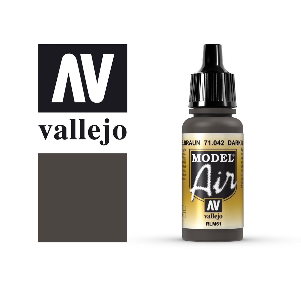Acrylicos Vallejo Dunkelbraun RLM61 (Airbrush)