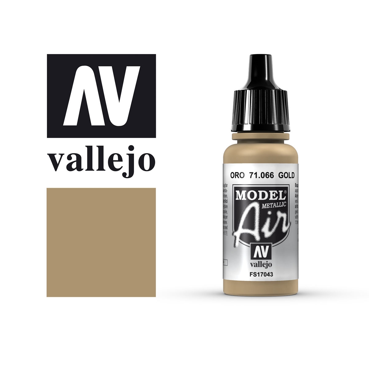 Acrylicos Vallejo Gold-Metall (Airbrush)