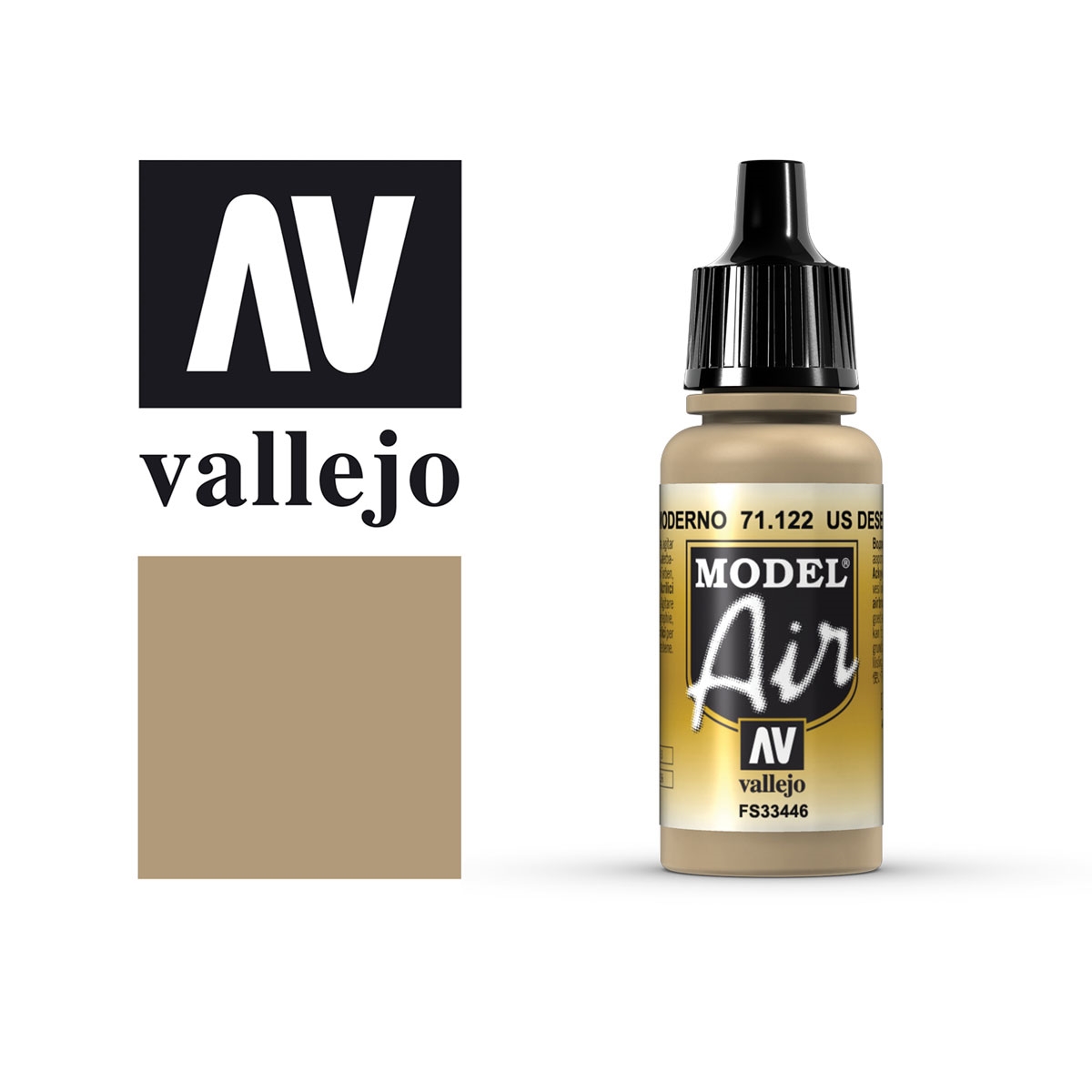 Acrylicos Vallejo US Wüsten Panzerung 686 (Airbrush)