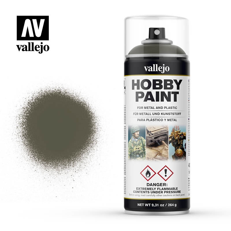 Acrylicos Vallejo Farbspray: Russisches Grün 4BO - Hobby Paint Spray (auch als Grundierungsspray)