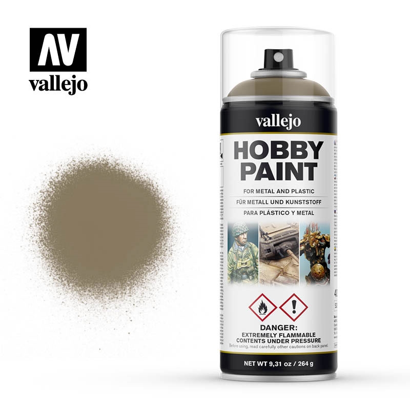 Acrylicos Vallejo Farbspray: US Khaki - Hobby Paint Spray (auch als Grundierungsspray)