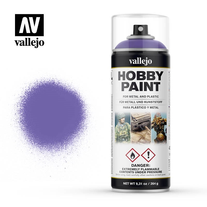 Acrylicos Vallejo Farbspray: Alien Purpur - Hobby Paint Spray (lila) (auch als Grundierungsspray)