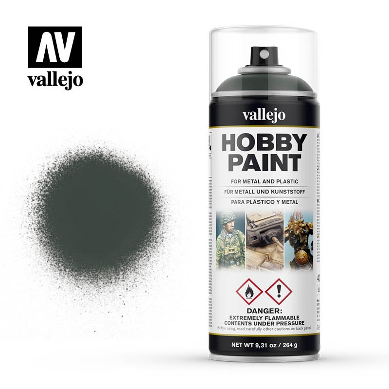 Acrylicos Vallejo Farbspray: Dunkelgrün - Hobby Paint Spray (auch als Grundierungsspray)