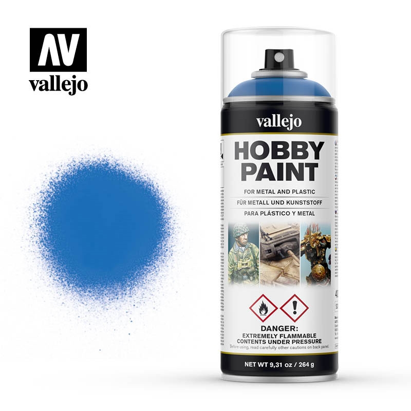 Acrylicos Vallejo Farbspray: Magisches Blau - Hobby Paint Spray (auch als Grundierungsspray)