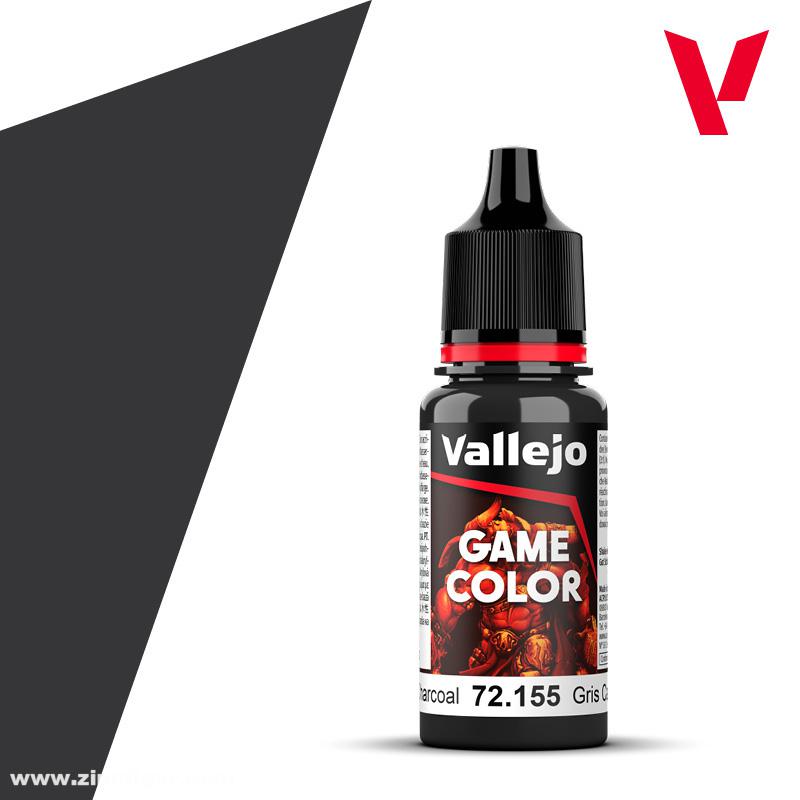 Acrylicos Vallejo Vallejo Holzkohle-Schwarz 17 ml