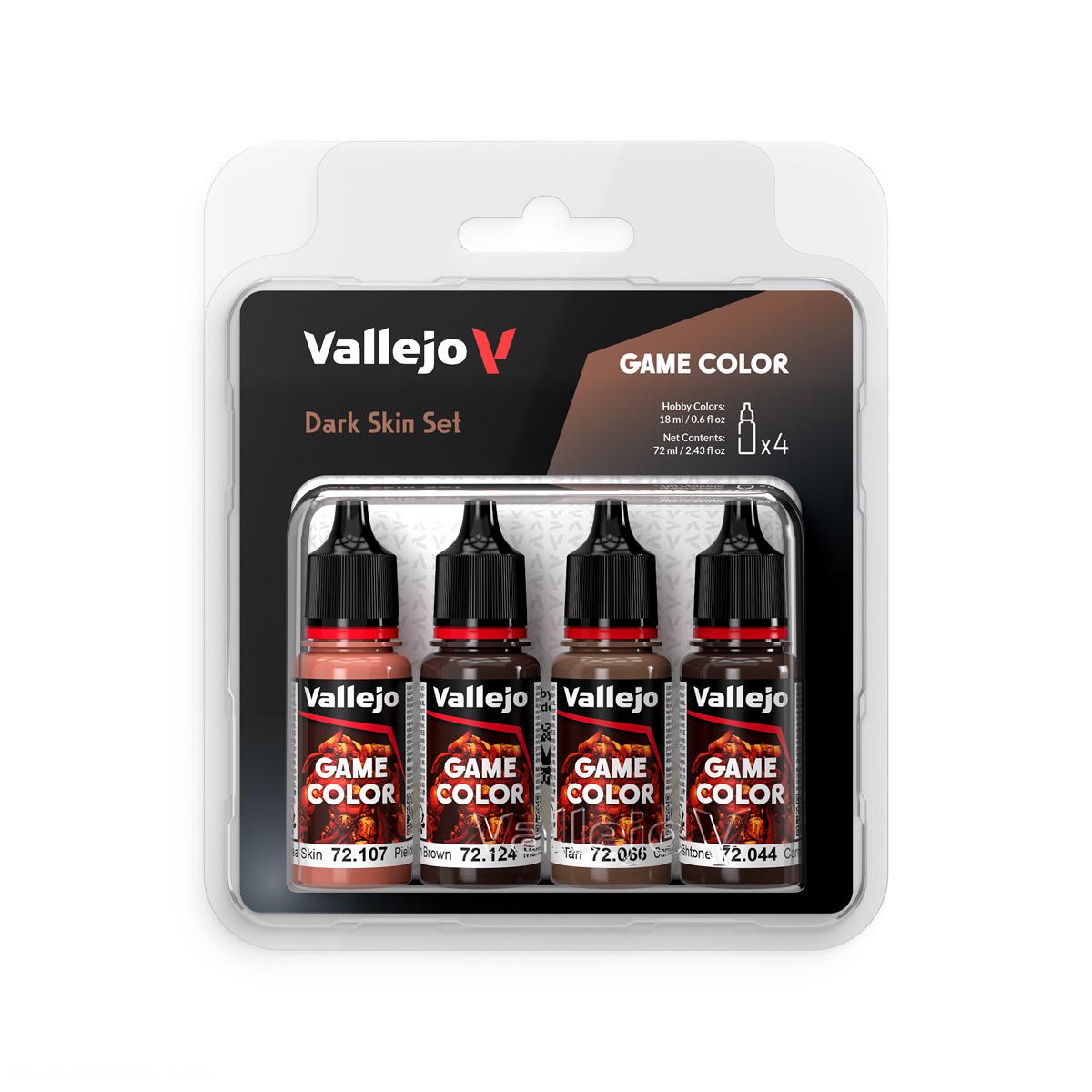 Acrylicos Vallejo Game Color: Dark Skin Set