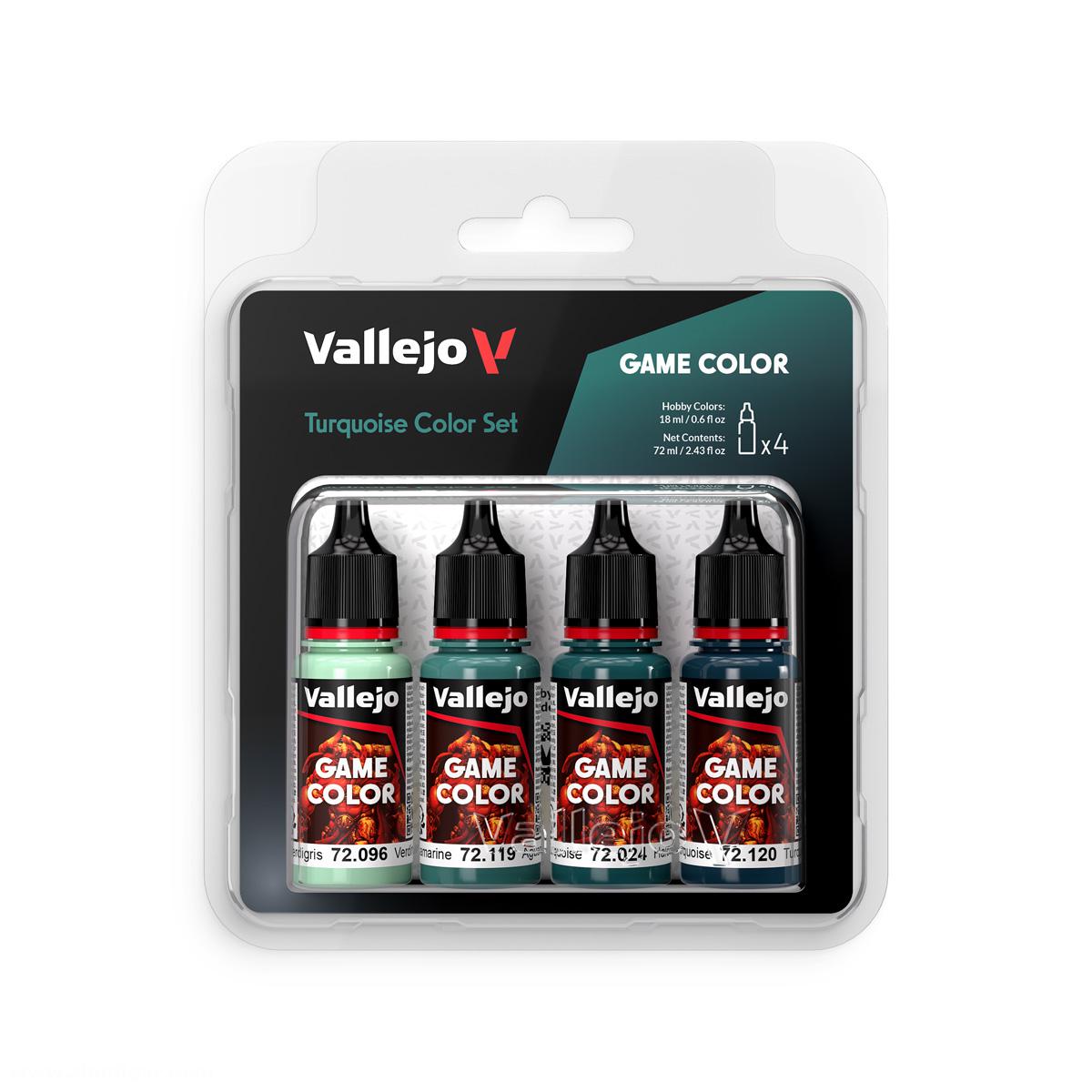 Acrylicos Vallejo Game Color: Turquoise Color Set