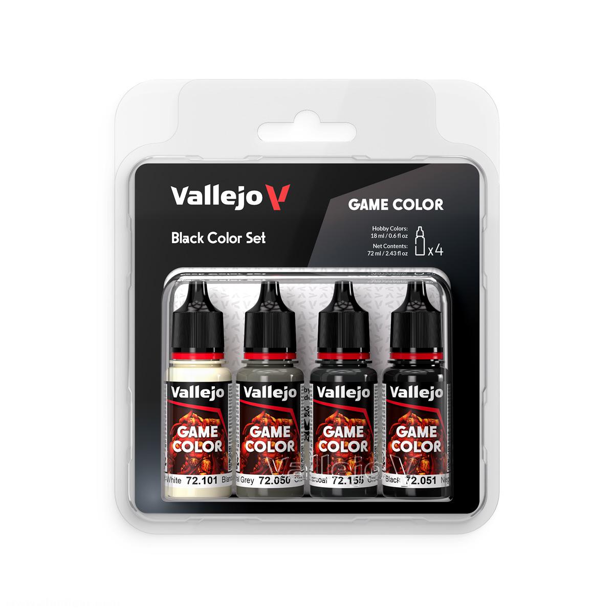 Acrylicos Vallejo Game Color: Black Color Set