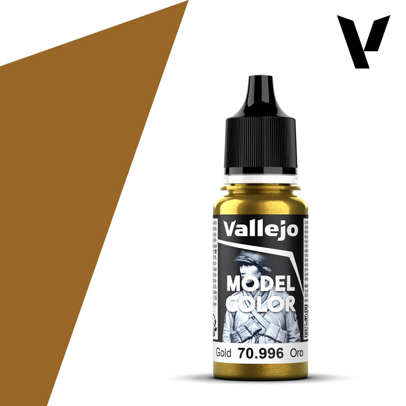 Acrylicos Vallejo Gold (Metallfarbe auf Acrylbasis) (199)