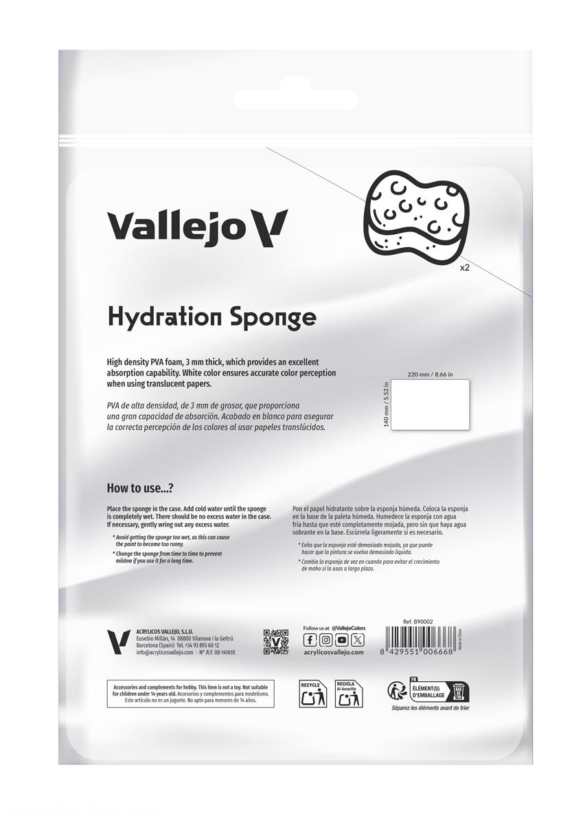 Acrylicos Vallejo Nachfüllpack Schwamm für Naßpalette Pro Painter Size