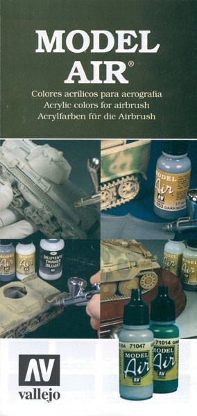 Acrylicos Vallejo Vallejo-Farbkarte für Model Air