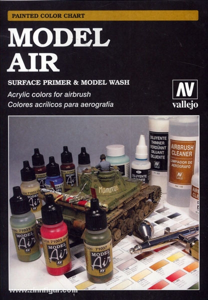 Acrylicos Vallejo Model Air - Farbkarte