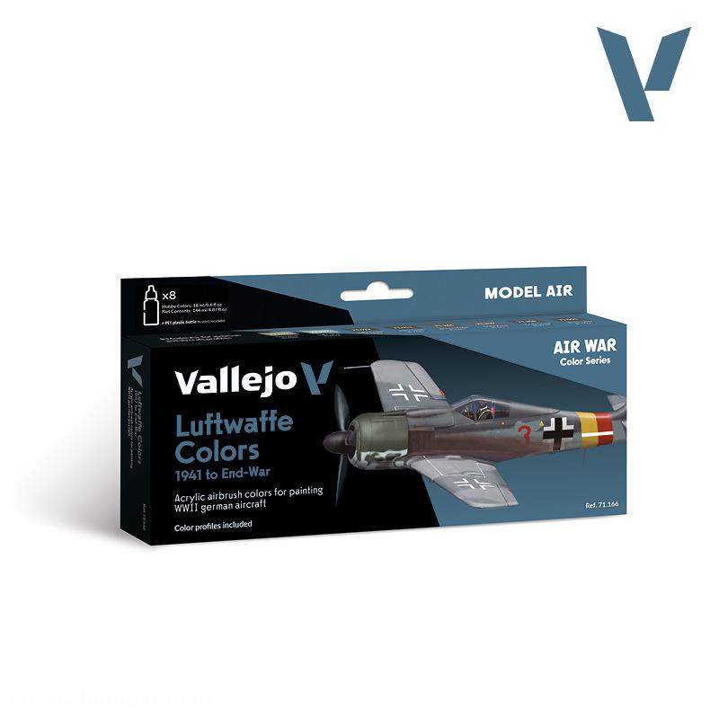 Acrylicos Vallejo Luftwaffe Farben 1941-1945 - Model Air