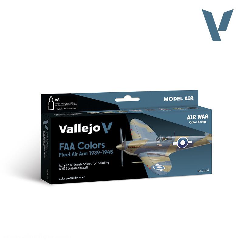 Acrylicos Vallejo FAA Fleet Air Arm 1939-45 Farbset - Model Air
