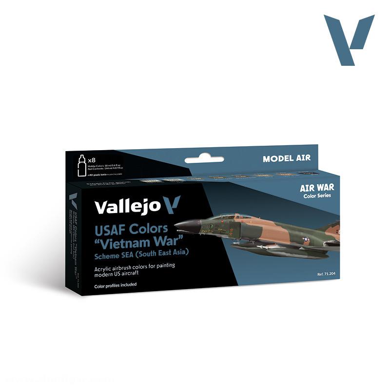 Acrylicos Vallejo Farbset USAF 'Vietnam Krieg' - Model air