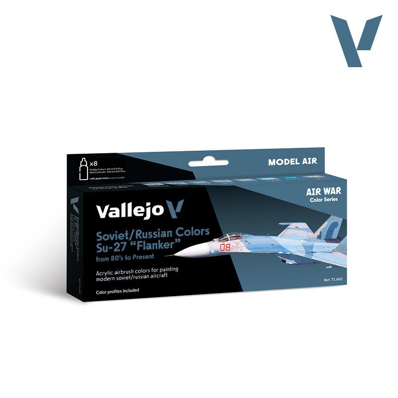 Acrylicos Vallejo Sowjetische / Russische Farben Su-27 'Flanker' 1980er Jahre bis Gegenwart - Model Air