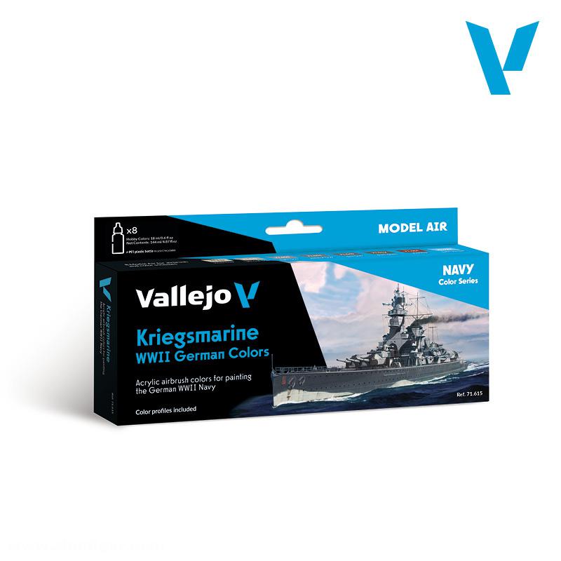 Acrylicos Vallejo Deutsche Kriegsmarine 2.WK - Model Air