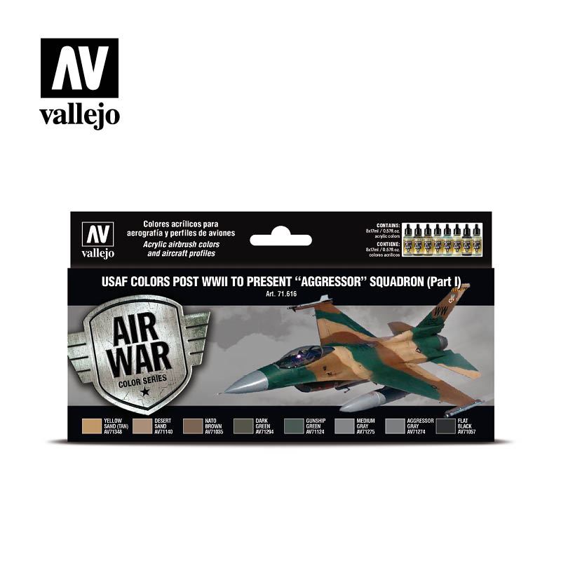 Acrylicos Vallejo Amerikanische Luftwaffe, 'Aggressor' Geschwader (Teil 1), 1945 - 2019