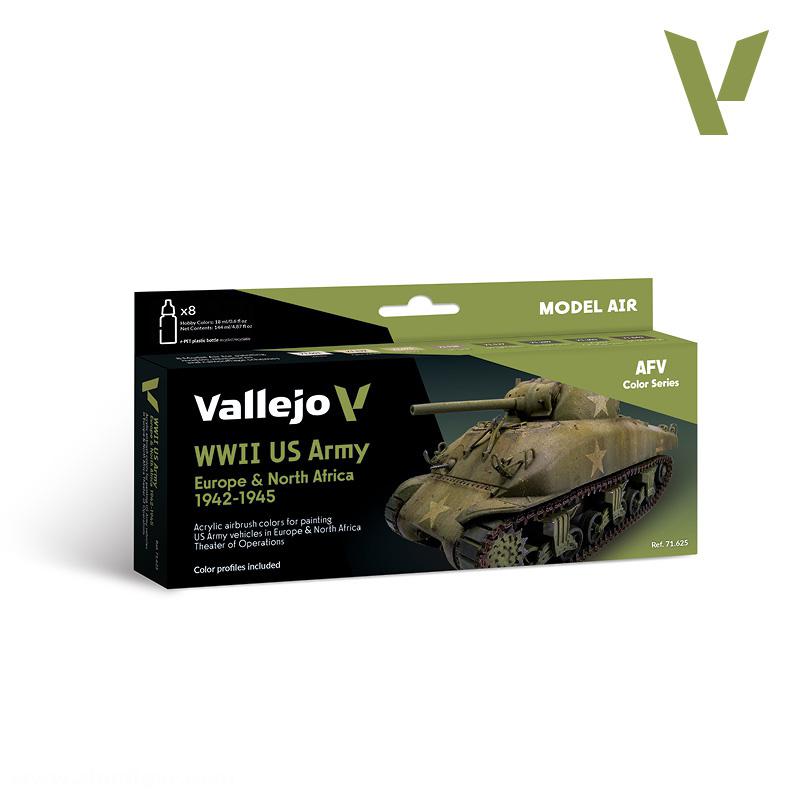 Acrylicos Vallejo US Army Europa & Nordafrika 1942-1945 - Model Air