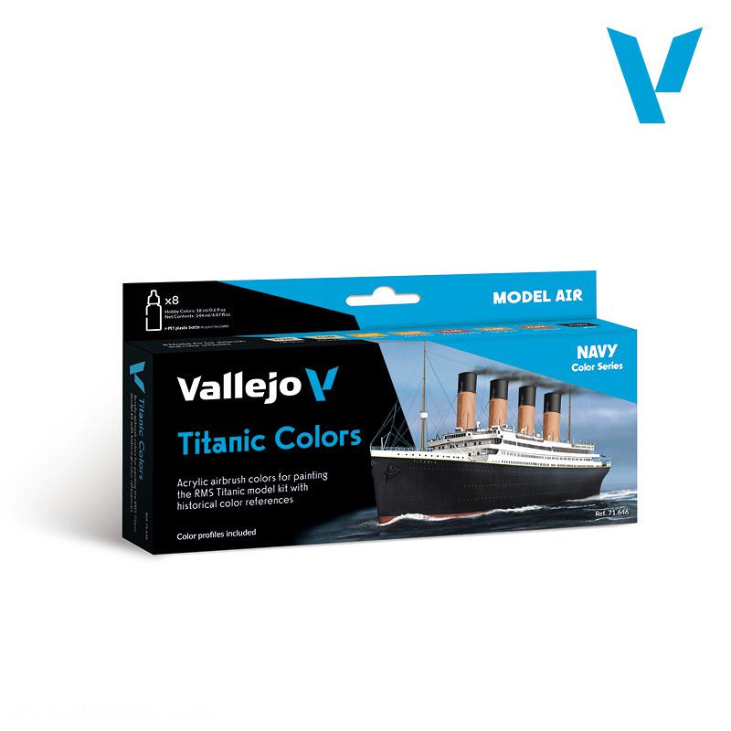 Acrylicos Vallejo 'Titanic' Farben - Model Air