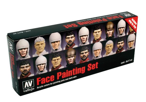 Acrylicos Vallejo Gesichtsbemalungs-Set