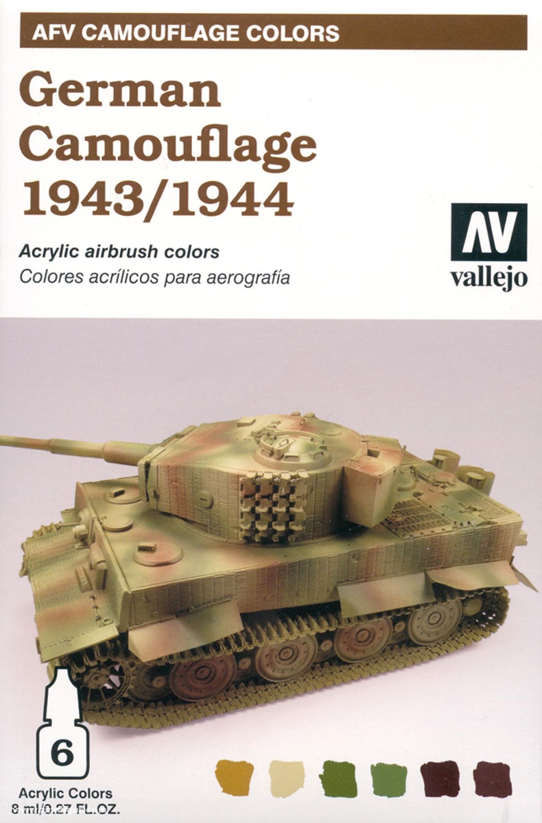 Acrylicos Vallejo Deutsche Tarnfarben 1943/1944 Set