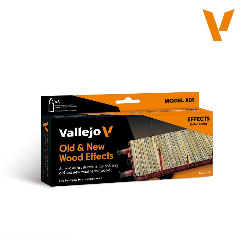 Acrylicos Vallejo Altes & Neues Holz Effektset - Model Air