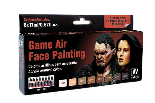 Acrylicos Vallejo Game Air Gesichtsbemalungs-Farbset (by Angel Giraldez)