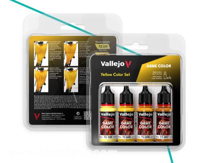Acrylicos Vallejo Game Color: Farbset Gelb