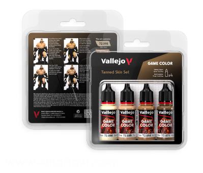 Acrylicos Vallejo Game Color: Farbset gebräunte Haut
