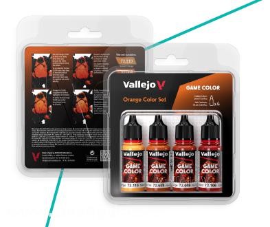 Acrylicos Vallejo Game Color: Farbset Orange